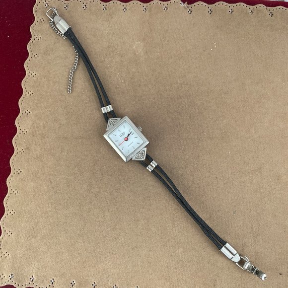 Vintage Roxy Quicksilver Retro Art Deco Satin Finish 6 1/2 in Silk Cord Strap - Picture 4 of 7